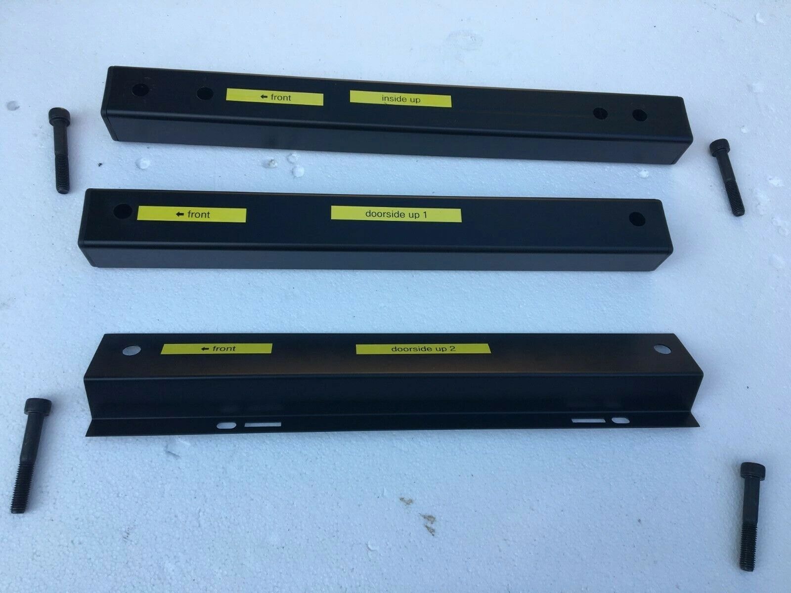 Seat lift kit installed in truck — driver side